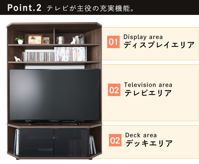 ハイタイプコーナーテレビボード Nova ノヴァ 商品説明画像9