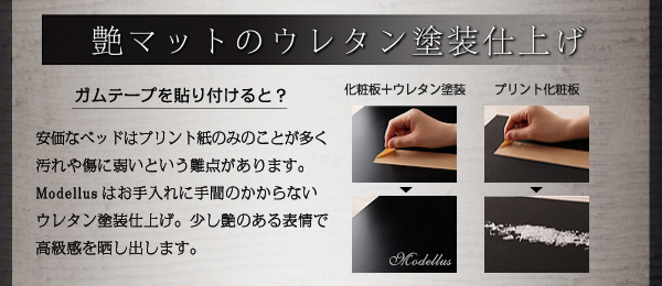 モダンライト・コンセント収納付きベッド Modellus モデラス 商品説明画像10