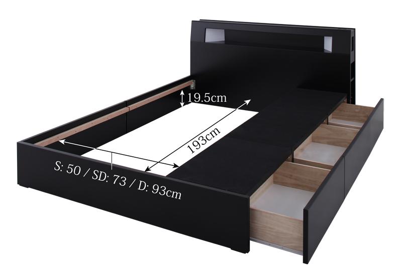 モダンライト・コンセント収納付きベッド Modellus モデラス 商品追加画像24