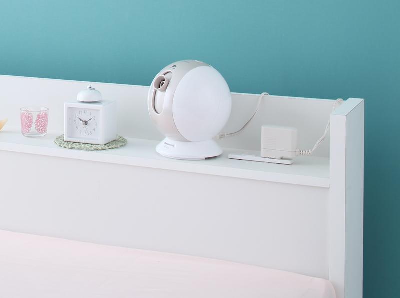 棚・コンセント付き収納ベッド Fleur フルール 商品追加画像3