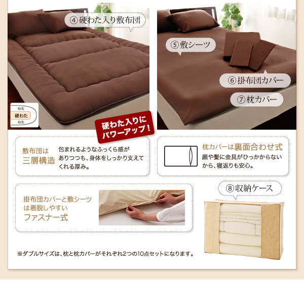 9色から選べる羽毛布団8点セット 商品説明画像35