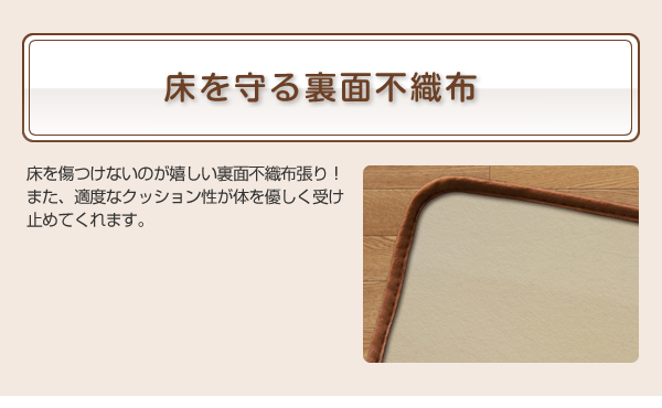 はっ水・はつ油・抗カビ・抗菌・防炎機能付きフローリング調ダイニングラグ&キッチンマット Natur ナトゥーリ 商品説明画像20