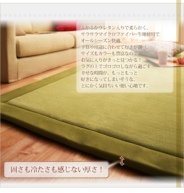 マイクロファイバーラグ fiesta フィエスタ 商品説明画像5