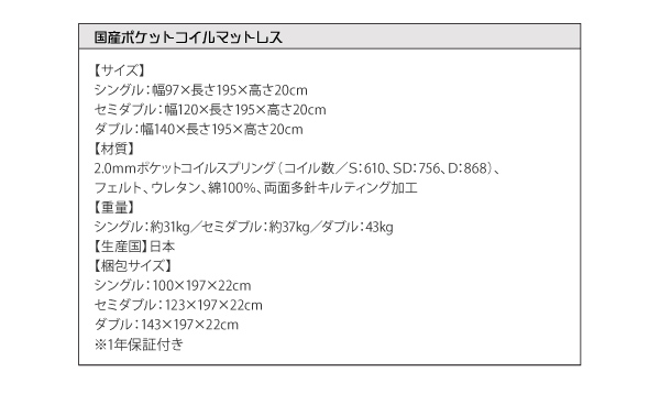 二段の棚・コンセント付きフロアベッド W.LAYER ダブル・レイヤー 商品説明画像37