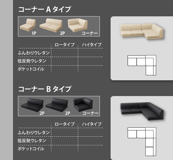 フロアコーナーソファ COLT コルト 商品説明画像22