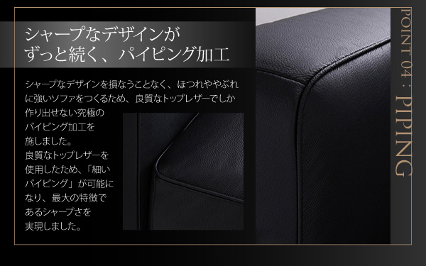 ル・コルビジェ LC2/LC10  ソファ/テーブル (ソファ（LC2）　1P / ブラック　[No.100000059]) 商品説明画像6