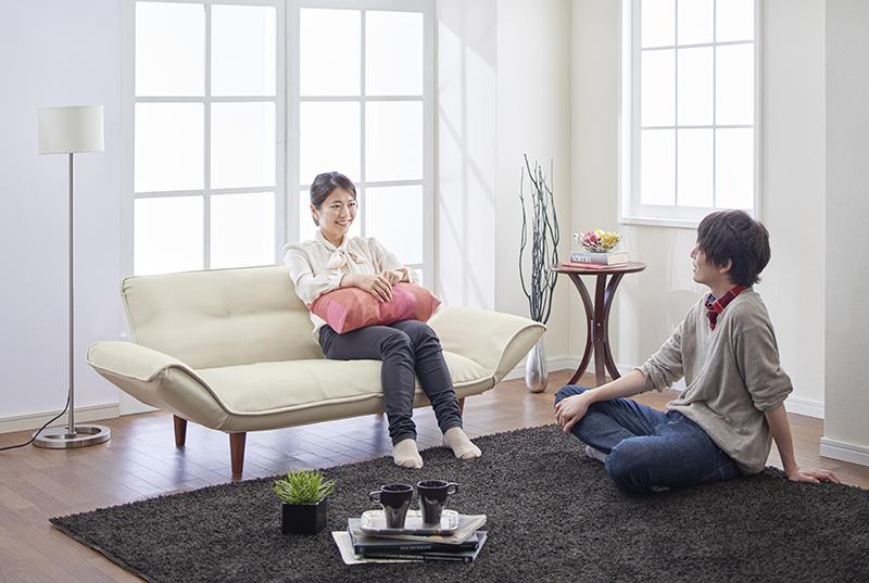 リクライニングカウチソファ レザータイプ Esta エスタ 商品追加画像2