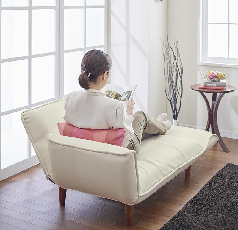 リクライニングカウチソファ レザータイプ Esta エスタ 商品追加画像18
