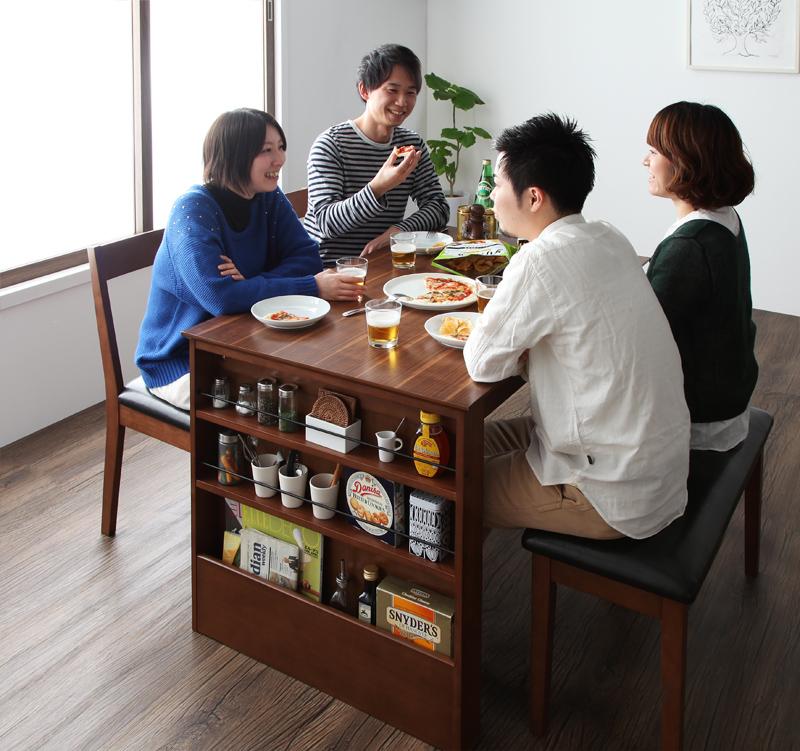 収納ラック付 伸縮ダイニング 北欧ヴィンテージテイスト Eric エリック 商品追加画像34