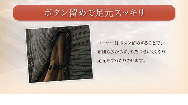 しじら織り省スペースこたつ布団 紫月 しづき 商品説明画像12