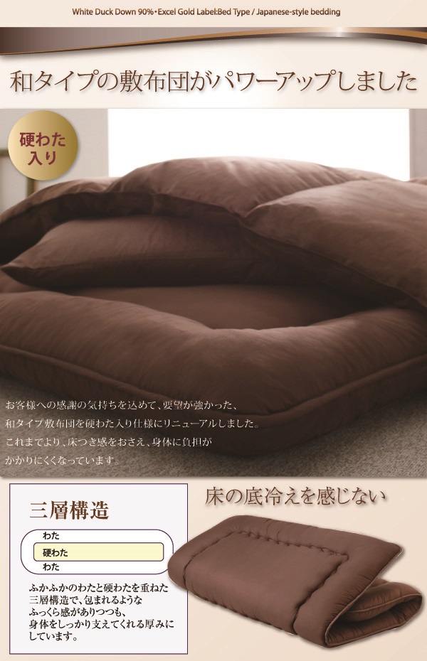 羽毛布団8点セット Conrad コンラッド 商品説明画像10