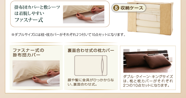 羽毛布団8点セット Conrad コンラッド 商品説明画像14