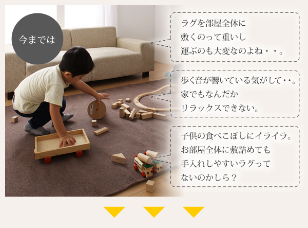 防音・防ダニ・防炎・制電機能付きタイルカーペット silenta シレンタ 商品説明画像2