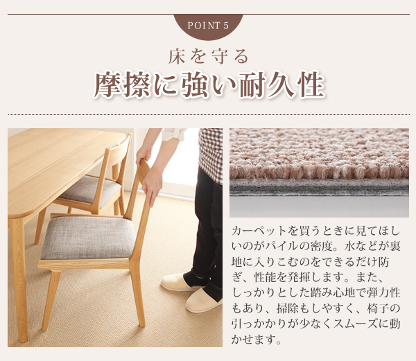 防音・防ダニ・防炎・制電機能付きタイルカーペット silenta シレンタ 商品説明画像9