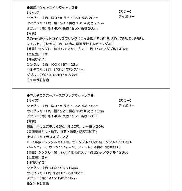 モダンライト・コンセント付き収納ベッド Acacia アケーシア 商品説明画像33