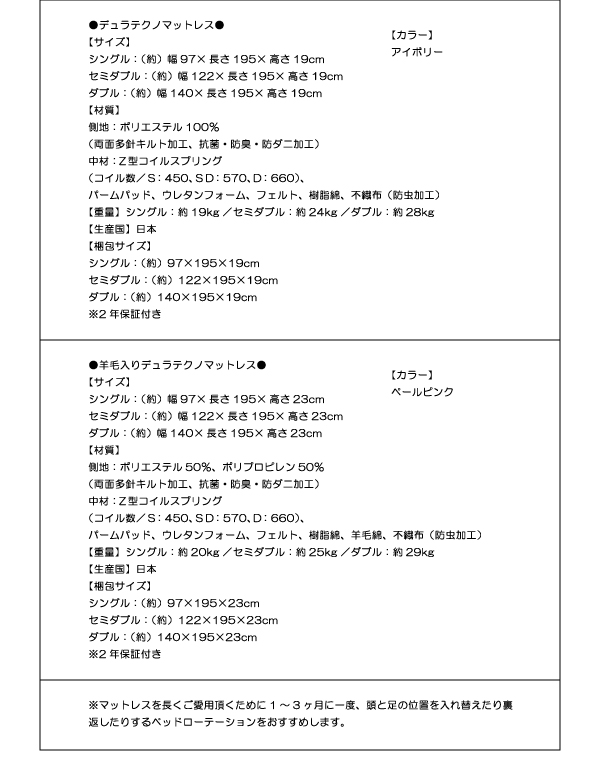 モダンライト・コンセント付き収納ベッド Acacia アケーシア 商品説明画像34