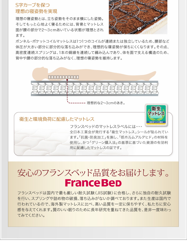 棚・コンセント付き収納ベッド Sign サイン 商品説明画像21