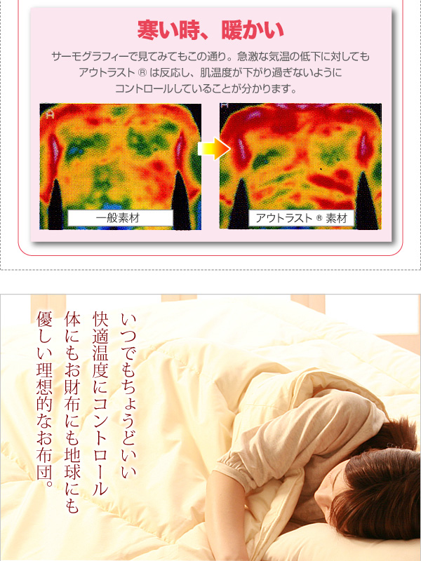 オールシーズン温度調整素材アウトラスト(R)シリーズ IDEAL アイディール 商品説明画像6