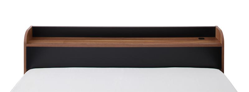 棚・コンセント付きバイカラーデザインフロアベッド DOUBLE-Wood ダブルウッド 商品追加画像8