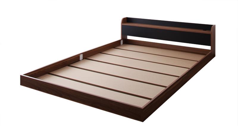 棚・コンセント付きバイカラーデザインフロアベッド DOUBLE-Wood ダブルウッド 商品追加画像10