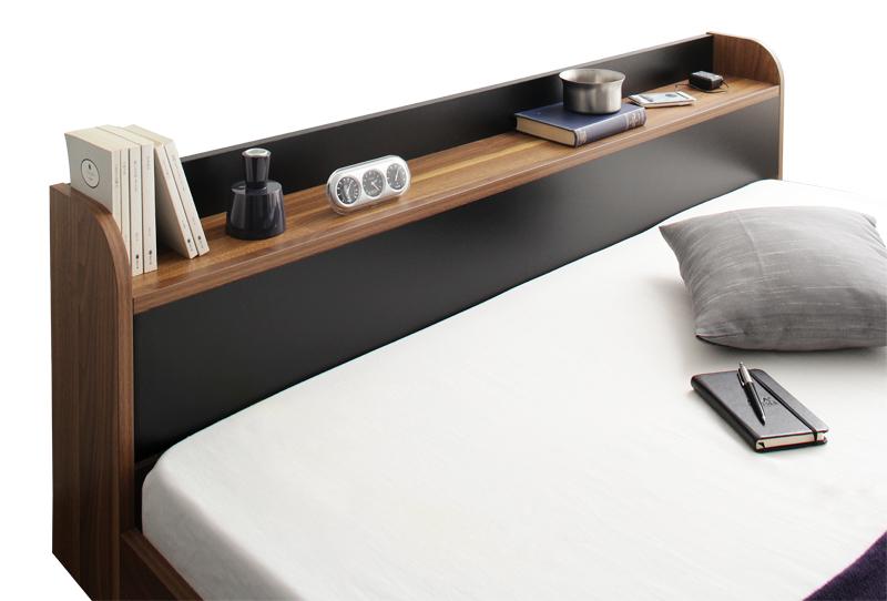 棚・コンセント付きバイカラーデザインフロアベッド DOUBLE-Wood ダブルウッド 商品追加画像16