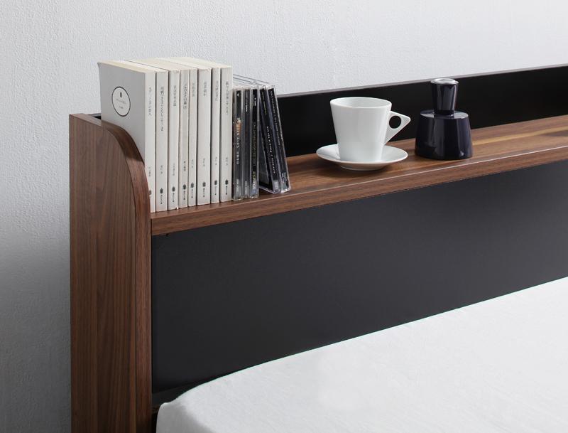 棚・コンセント付きバイカラーデザインフロアベッド DOUBLE-Wood ダブルウッド 商品追加画像17