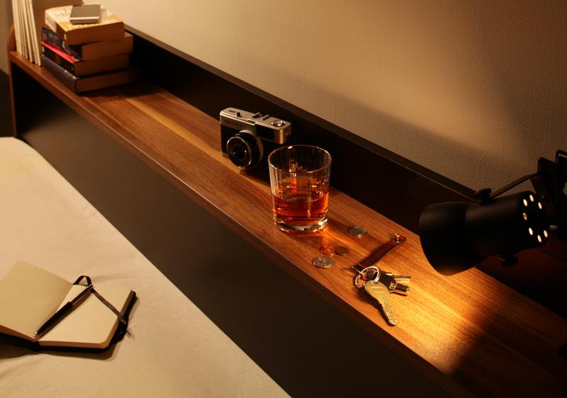 棚・コンセント付きバイカラーデザインフロアベッド DOUBLE-Wood ダブルウッド 商品追加画像19