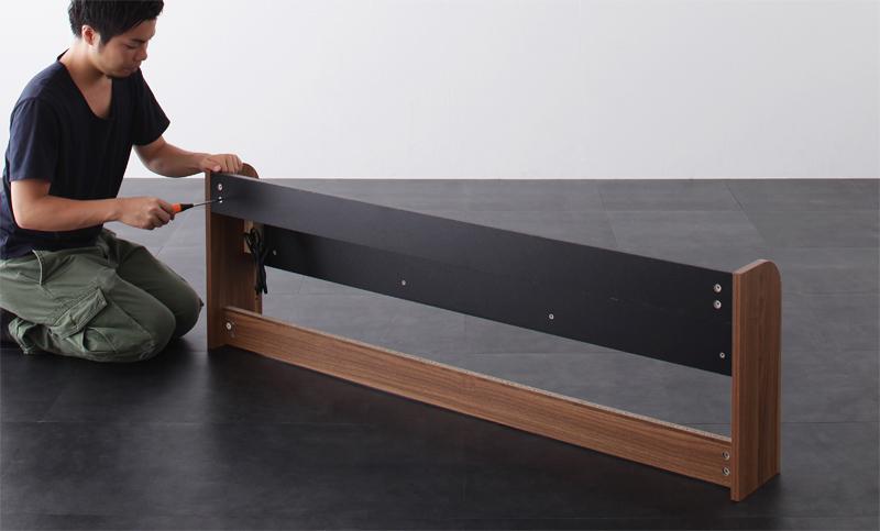 棚・コンセント付きバイカラーデザインフロアベッド DOUBLE-Wood ダブルウッド 商品追加画像21