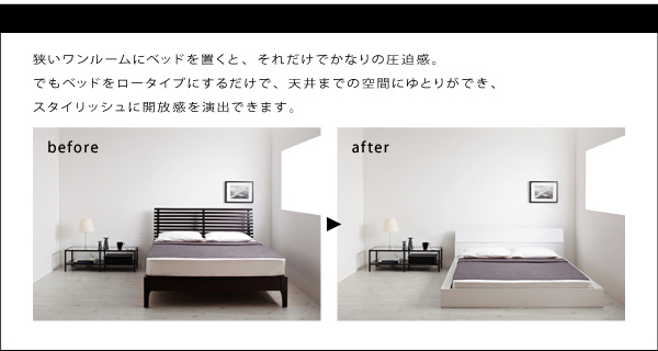 モダンデザインローベッド Zwei Farben ツヴァイ ファーベン 商品説明画像3