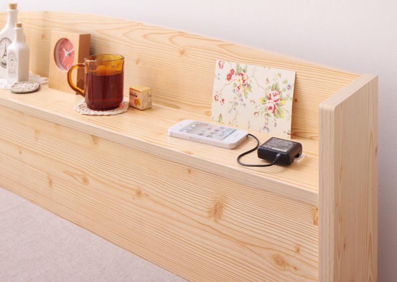 カントリーデザインのコンセント付き収納ベッド Sweet-home スイートホーム 商品追加画像11