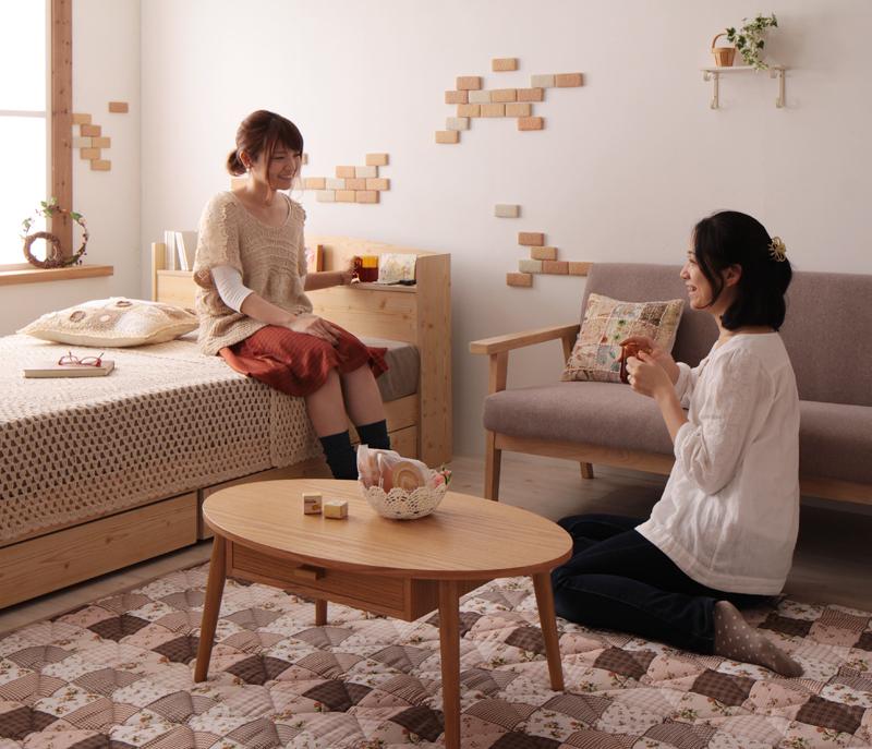 カントリーデザインのコンセント付き収納ベッド Sweet-home スイートホーム 商品追加画像17
