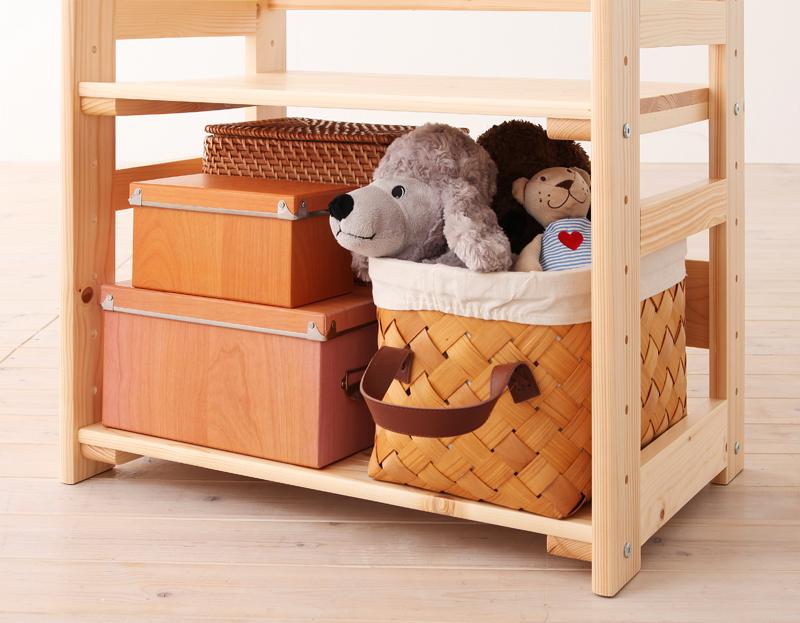 天然木シンプルデザインキッズ家具シリーズ Primaria プリマリア ランドセルラック/連結棚3枚 商品追加画像16
