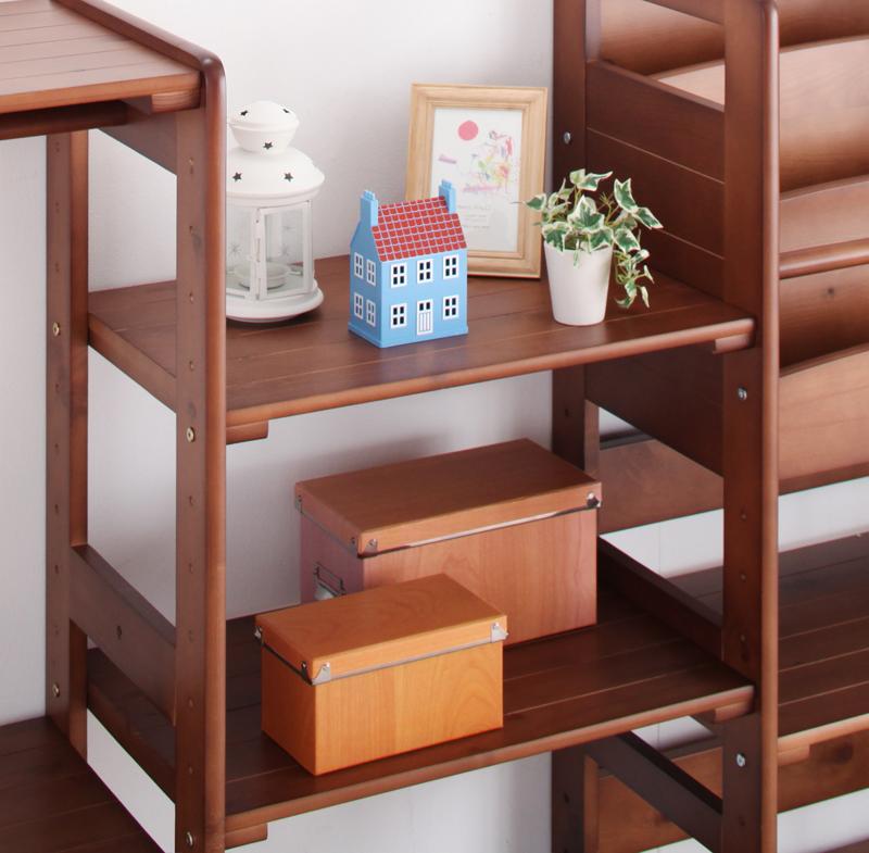 天然木シンプルデザインキッズ家具シリーズ Primaria プリマリア ランドセルラック/連結棚3枚 商品追加画像20