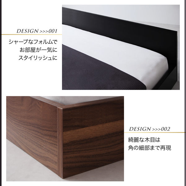 シンプルヘッドボード・フロアベッド llano ジャーノ | 家具専門店ど