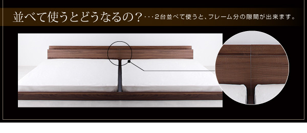照明・隠し収納付きモダンデザインフロアベッド Fragor フラゴル 商品説明画像15