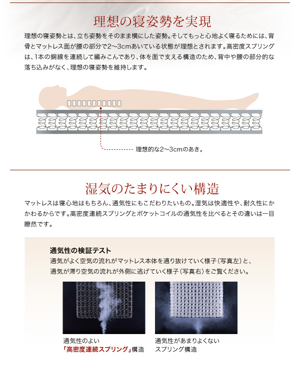 フランスベッド社製モダンデザインローベット PRIME HILLS プライムヒルズ 商品説明画像14