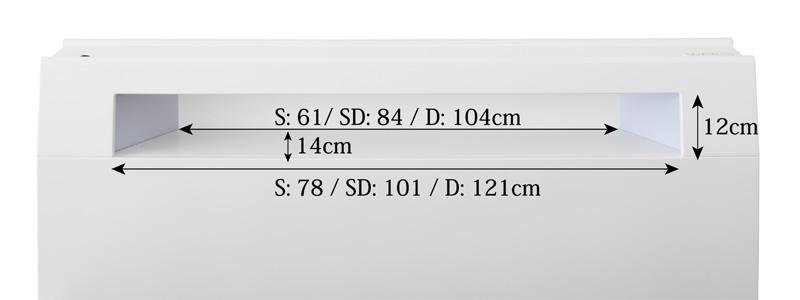 モダンライト・コンセント収納付きベッド Cher シェール 商品追加画像16
