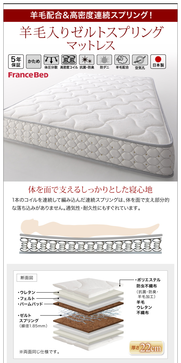 大型モダンフロアベッド LAUTUS ラトゥース 商品説明画像29