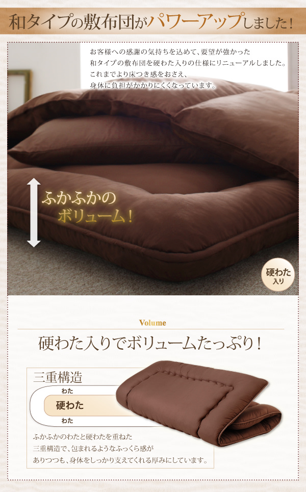 9色から選べる 洗える抗菌防臭 シンサレート高機能中綿素材入り布団 8点セット 商品説明画像17
