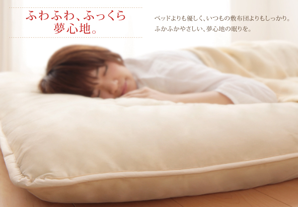 9色から選べる 洗える抗菌防臭 シンサレート高機能中綿素材入り布団 8点セット プレミアム敷き布団タイプ 商品説明画像4
