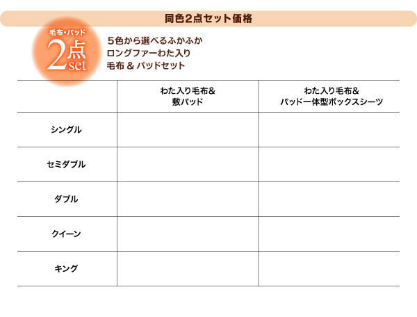 5色から選べるふかふかロングファー毛布&パッド 商品説明画像20