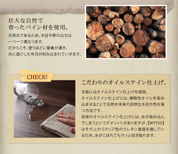 北欧ヴィンテージデザインこたつテーブル WYTHE ワイス 商品説明画像4