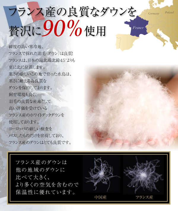 羽毛掛布団 Celicia セリシア 商品説明画像4