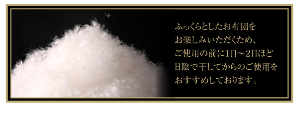 羽毛掛布団 Celicia セリシア 商品説明画像13