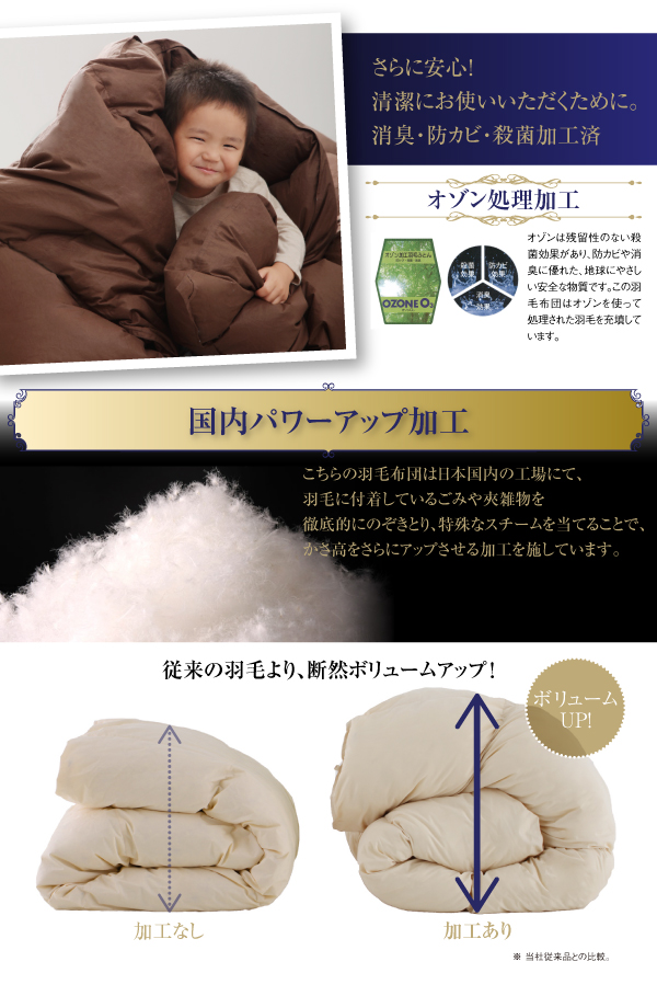 羽毛布団8点セット Celicia セリシア 商品説明画像6