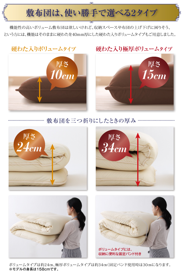 羽毛布団8点セット プレミアム敷布団 Celicia セリシア 商品説明画像14