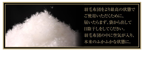 羽毛布団8点セット プレミアム敷布団 Celicia セリシア 商品説明画像22