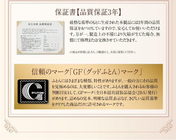 羽毛掛布団 Noiva ノイヴァ 商品説明画像17