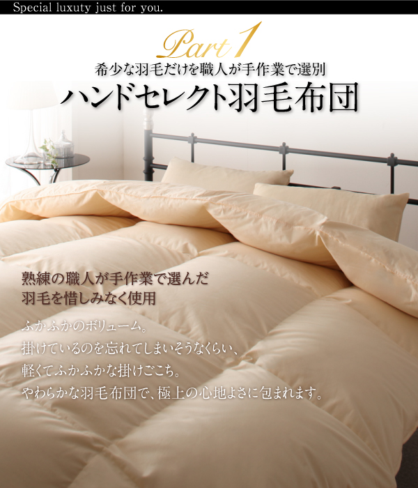 羽毛布団8点セット Noiva ノイヴァ 商品説明画像3