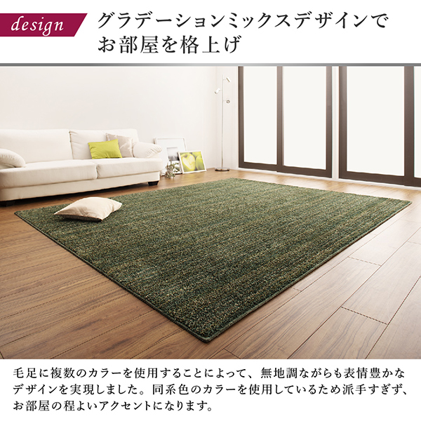 グラデーションミックスシャギーラグ rayures レイユール 商品説明画像3